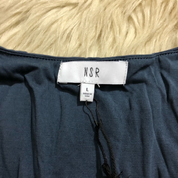 NSR ‘Julienne’ Bell Sleeve Wrap Romper - Picture 4 of 9